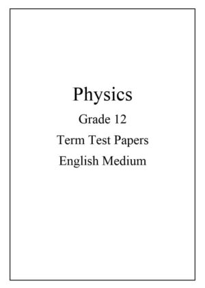 Physics grade 12 Term Test Papers