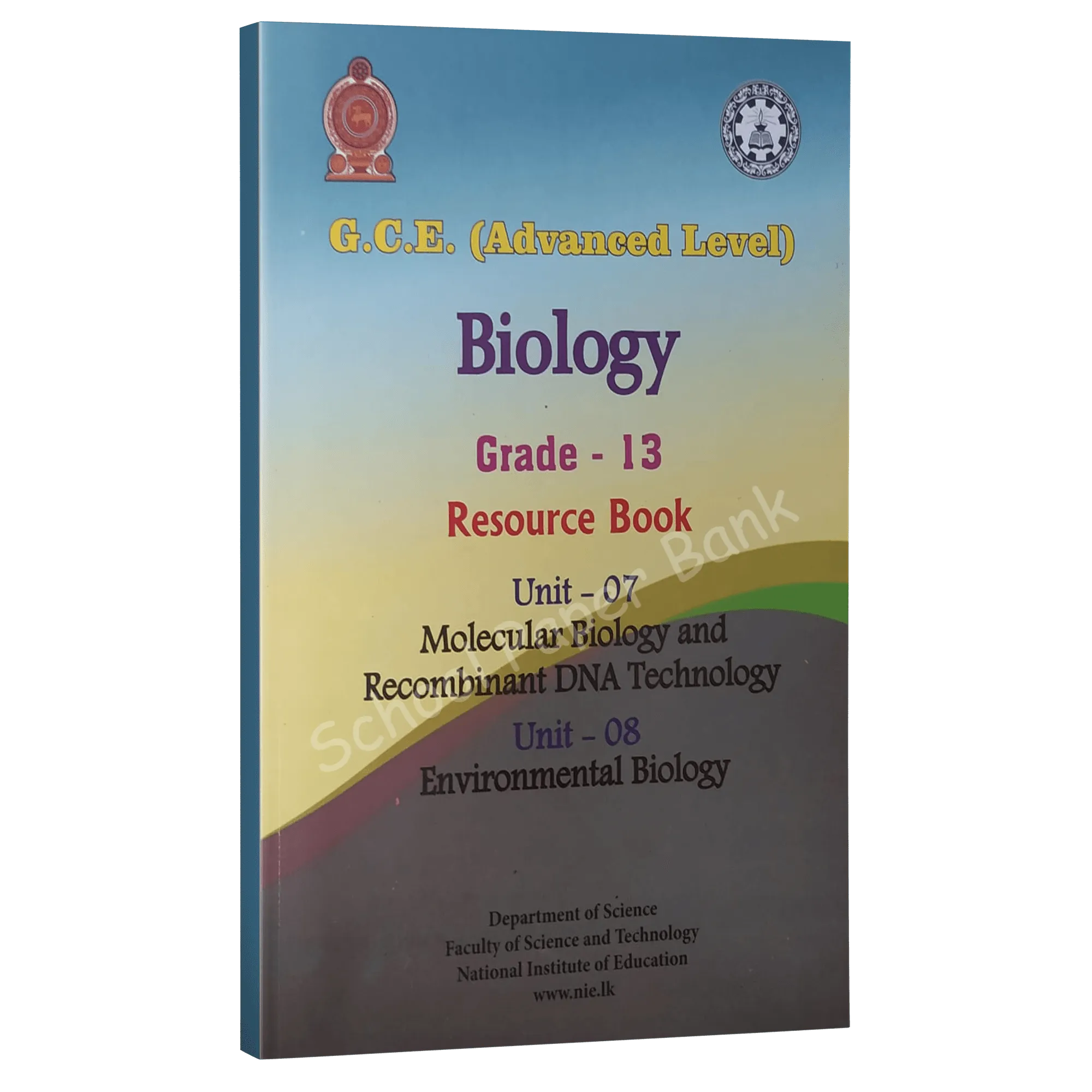 Biology Resources Books | Grade 13 Resource Book Unit 7/8 (nie ...