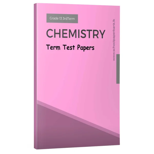 Chemistry | 13 3rd Term | English Medium